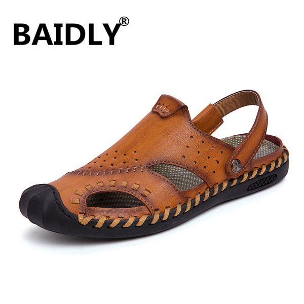 new men sandals genuine leather sandals men summer quality beach slippers casual outdoor sneakers male water shoes, Black
new men sandals genuine leather sandals men summer quality beach slippers casual outdoor sneakers male water shoes, Black