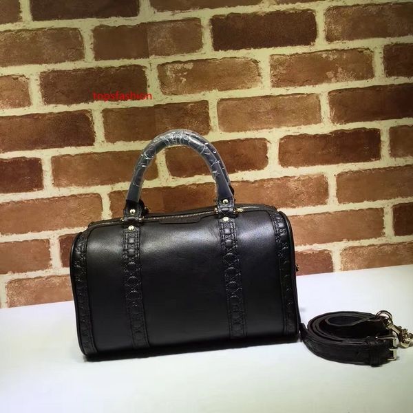 2020 brand design letter embossing pillow bag fashion shoulder bagblack genuine leather 269876 travel bag