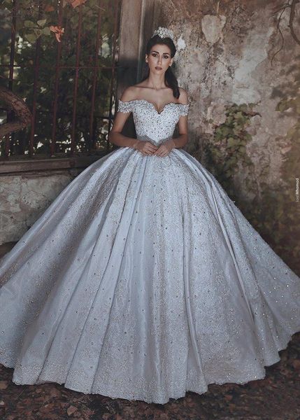 white satin full beading off shoulder nigeria luxury princess wedding dresses bridal gowns abiti da sposa winter dresses h028
white satin full beading off shoulder nigeria luxury princess wedding dresses bridal gowns abiti da sposa winter dresses h028