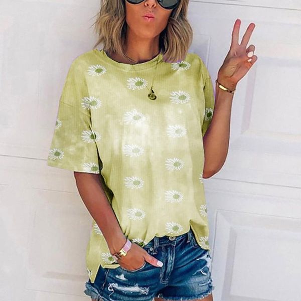 #h30 women's summer t shirts crew-neck small daisy short sleeve casual loose t-shirt harajuku casual female camisetas, White
#h30 women's summer t shirts crew-neck small daisy short sleeve casual loose t-shirt harajuku casual female camisetas, White
