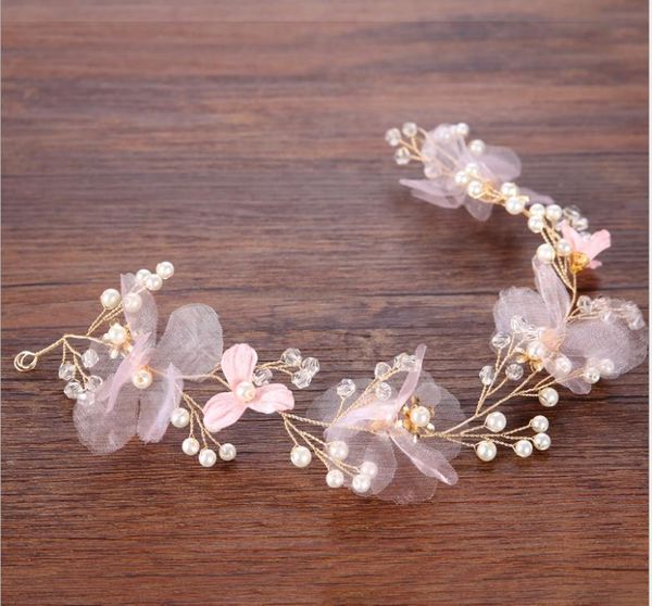 pink hair band around gold wire simple hair accessories bridal tiara wedding dress accessories, Silver
pink hair band around gold wire simple hair accessories bridal tiara wedding dress accessories, Silver
