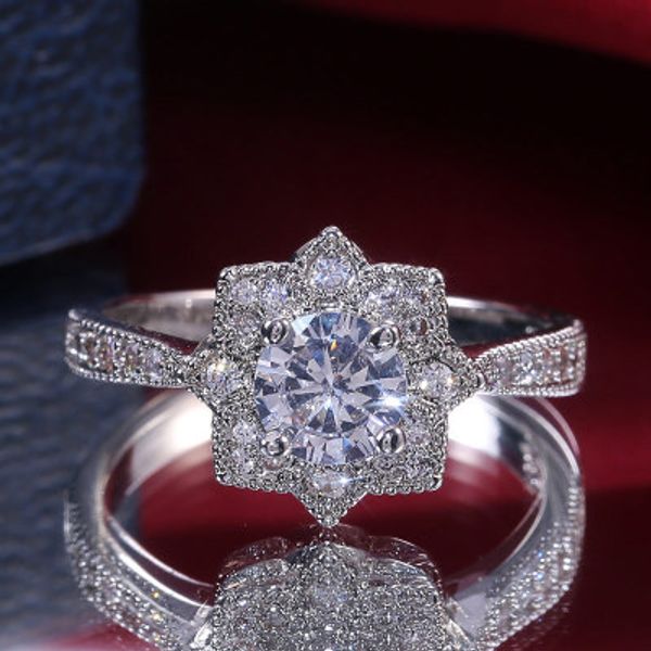 personal collection zhimu ornaments soft and flexible three-dimensional flower transparent zircon fashion ring with exquisite jewelry box, Silver
personal collection zhimu ornaments soft and flexible three-dimensional flower transparent zircon fashion ring with exquisite jewelry box, Silver