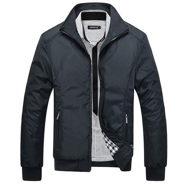 2019 men's new casual business jackets male solid color spring autumn slim standing collar zip coat wholesale 5xl, Black;brown
2019 men's new casual business jackets male solid color spring autumn slim standing collar zip coat wholesale 5xl, Black;brown