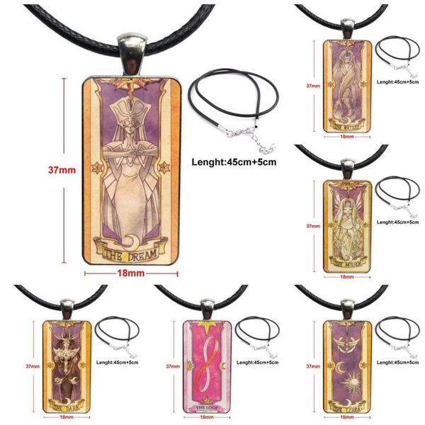 for girls gifts sakura card captor cardcaptor the voice card design fashion vintage glass women rectangle necklace pendants, Silver
for girls gifts sakura card captor cardcaptor the voice card design fashion vintage glass women rectangle necklace pendants, Silver