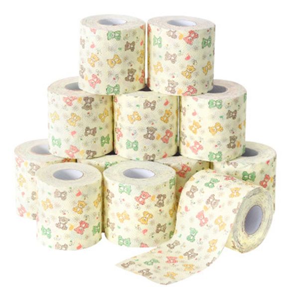 paper towels 12pcs household bathroom toilet napkins printed small roll does not block the
paper towels 12pcs household bathroom toilet napkins printed small roll does not block the