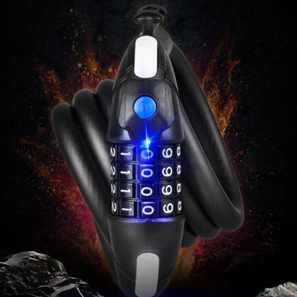 1.5m led light anti theft bike lock steel wire safe bicycle cable lock mtb mountain road bicycle
1.5m led light anti theft bike lock steel wire safe bicycle cable lock mtb mountain road bicycle