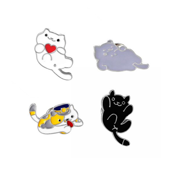various forms of cats cute combination personality special creative brooch jewelry gift to girls children pins, Gray
various forms of cats cute combination personality special creative brooch jewelry gift to girls children pins, Gray