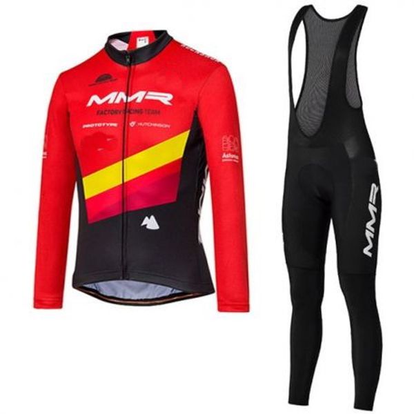 winter fleece thermal 2020 mmr factory racing team spain long sleeve cycling jersey cycling wear ropa ciclismo+ bib pants, Black;blue
winter fleece thermal 2020 mmr factory racing team spain long sleeve cycling jersey cycling wear ropa ciclismo+ bib pants, Black;blue