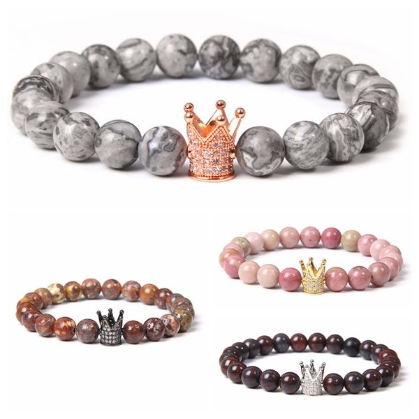beaded, strands men natural stone beads bracelet trendy micro pave cubic zirconia crown charm women couple bead bangles gift, Black
beaded, strands men natural stone beads bracelet trendy micro pave cubic zirconia crown charm women couple bead bangles gift, Black