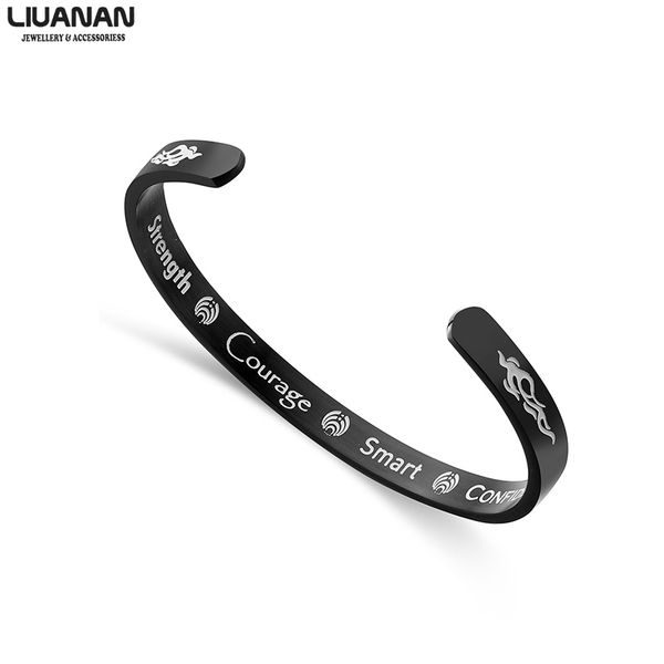 flame jewelry courage strength smart confidence bracelet stainless steel engraved bangle gift for friend family, Black
flame jewelry courage strength smart confidence bracelet stainless steel engraved bangle gift for friend family, Black