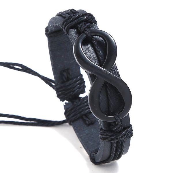 infinity leather bracelets for women men multilayer wrap charms black brown wrist band cuff handmade fashion braided jewelry pulseira, Golden;silver
infinity leather bracelets for women men multilayer wrap charms black brown wrist band cuff handmade fashion braided jewelry pulseira, Golden;silver