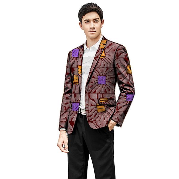 2019 spring african fashion print blazer men's full sleeve single breasted men's jacket, White;black
2019 spring african fashion print blazer men's full sleeve single breasted men's jacket, White;black