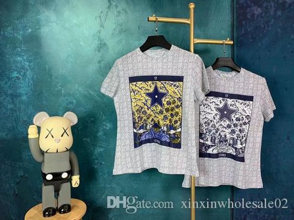20ss european french spring and summer latest high-quality constellation printing fashion t-shirt senior cotton men women casual t-shirt, White;black
20ss european french spring and summer latest high-quality constellation printing fashion t-shirt senior cotton men women casual t-shirt, White;black