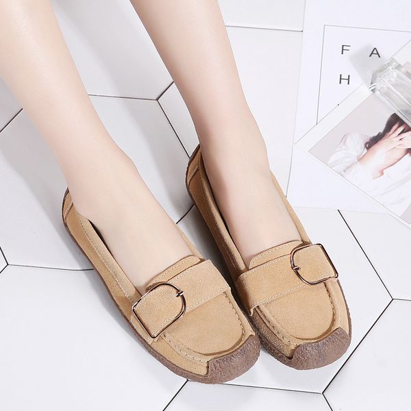 export large size women's korean-style versatile flat genuine leather soft bottom casual shoes pregnant mother fashion anti-slip, Black
export large size women's korean-style versatile flat genuine leather soft bottom casual shoes pregnant mother fashion anti-slip, Black