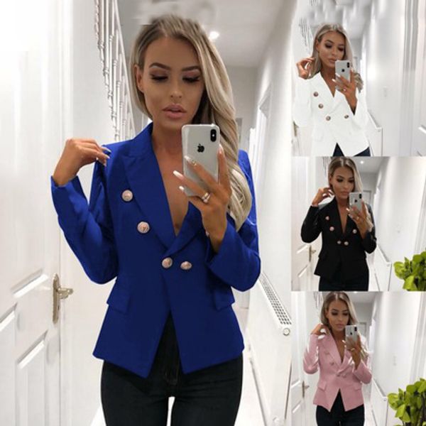 women jackets fashion style button fly suits jackets designer lady casual jacket streetwear wholesale coats size s-2xl, White;black
women jackets fashion style button fly suits jackets designer lady casual jacket streetwear wholesale coats size s-2xl, White;black