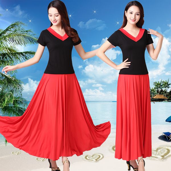 summer's new square dance dress short sleeve shirt dress suit tibetan dance skirt skirt woman, Black;red
summer's new square dance dress short sleeve shirt dress suit tibetan dance skirt skirt woman, Black;red