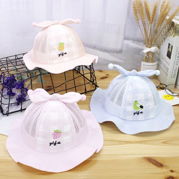 new cute bow baby hats spring summer bucket hat mesh cotton cap childern outdoor comfortable fisherman caps kids sunhat, Yellow
new cute bow baby hats spring summer bucket hat mesh cotton cap childern outdoor comfortable fisherman caps kids sunhat, Yellow