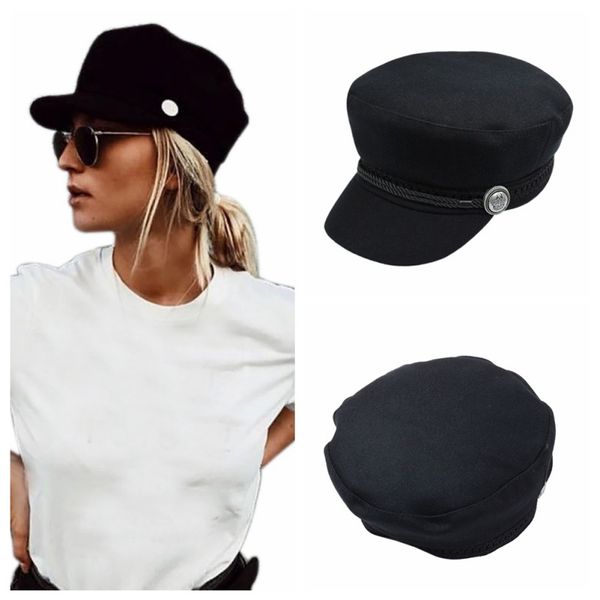 2019 new fashion black hat winter cap wool hat women button cap casual street wear rope flat elegant solid autumn, Blue;gray
2019 new fashion black hat winter cap wool hat women button cap casual street wear rope flat elegant solid autumn, Blue;gray