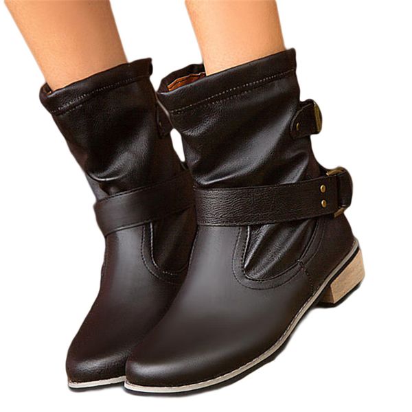 pu leather motorcycle boots women's winter boots shoes woman gothic punk booties platform ladies studded ankle, Black
pu leather motorcycle boots women's winter boots shoes woman gothic punk booties platform ladies studded ankle, Black
