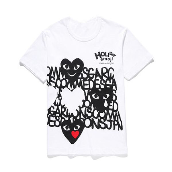 com women men commes tshirt red with cotton short sleeve des off holiday embroidery heart emoji garcons white cdg clothing for summer t-shir, Black;blue
com women men commes tshirt red with cotton short sleeve des off holiday embroidery heart emoji garcons white cdg clothing for summer t-shir, Black;blue
