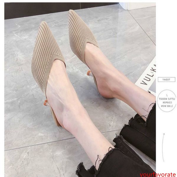 net fuchsia lazy baotou half slippers women wear 2019 summer new knitted stiletto pointed high heel sandals autumn
net fuchsia lazy baotou half slippers women wear 2019 summer new knitted stiletto pointed high heel sandals autumn