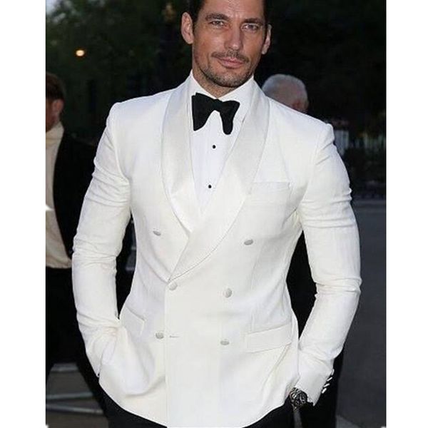 2020 summer style custom double breasted ivory white man suit groom tuxedo bespoke wedding suits black pants(jacket+pants+bow, White;black
2020 summer style custom double breasted ivory white man suit groom tuxedo bespoke wedding suits black pants(jacket+pants+bow, White;black