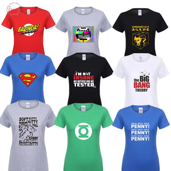 summer the big bang theory women t shirt cotton short sleeve female sheldon t shirt tee penny soft kitty tshirts, White
summer the big bang theory women t shirt cotton short sleeve female sheldon t shirt tee penny soft kitty tshirts, White