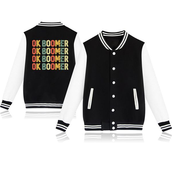 ok boomer mens streewear hip hop jacket fashion ok boomer printing baseball jackets womens pink 2020 new arrival male coats, Black;brown
ok boomer mens streewear hip hop jacket fashion ok boomer printing baseball jackets womens pink 2020 new arrival male coats, Black;brown