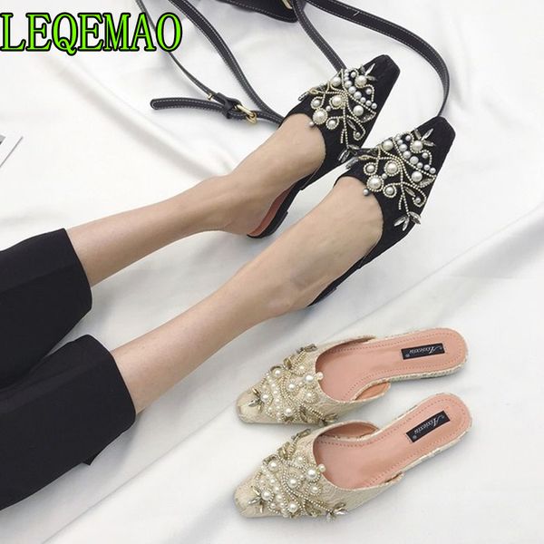 fashion women slippers slip on mules square toe low heel women shoes summer mules string bead slipper wedding shoes, Black
fashion women slippers slip on mules square toe low heel women shoes summer mules string bead slipper wedding shoes, Black