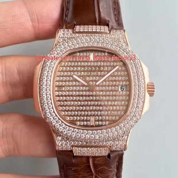 3 color 40.5mm nautilus 5719/1g-001 full diamond bezel leather cal.9015 324 s c movement automatic mens watch watches, Slivery;brown
3 color 40.5mm nautilus 5719/1g-001 full diamond bezel leather cal.9015 324 s c movement automatic mens watch watches, Slivery;brown