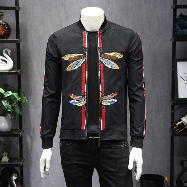 dragonfly print jacket men slim fit jaqueta masculina inverno stripe sleeve giacca uomo casacas para hombre bomber jacket men, Black;brown
dragonfly print jacket men slim fit jaqueta masculina inverno stripe sleeve giacca uomo casacas para hombre bomber jacket men, Black;brown