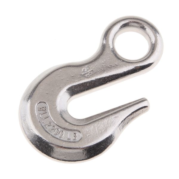 3/8 inch stainless steel eye hook winch rope cable webbing boat trailer