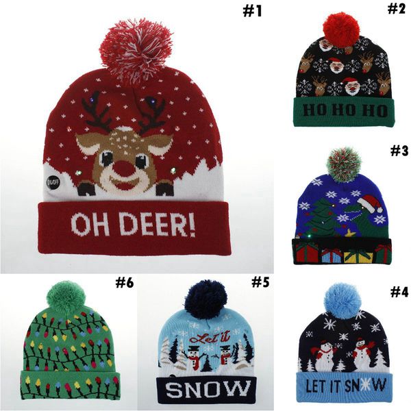 led christmas hats 6 colors knitted pom pom light xmas beanies crochet winter hats deer elk gilrs skull cap 30pcs ooa7263-1, Yellow
led christmas hats 6 colors knitted pom pom light xmas beanies crochet winter hats deer elk gilrs skull cap 30pcs ooa7263-1, Yellow