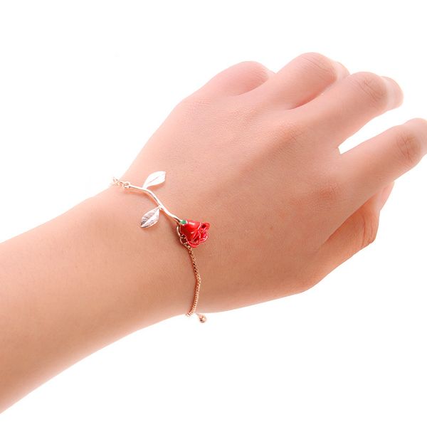 europe and america cross border accessories oufan romantic fashion cool hand jewelry alloy rose pendant bracelet, Silver
europe and america cross border accessories oufan romantic fashion cool hand jewelry alloy rose pendant bracelet, Silver