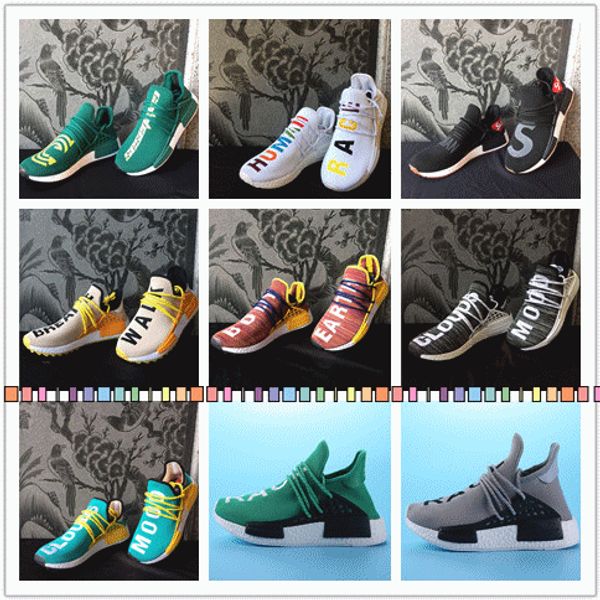 Human Race Hu trail pharrell williams men running shoes Nerd black cream Holi mens trainers women designer sports runner sneakers size 5-13
Human Race Hu trail pharrell williams men running shoes Nerd black cream Holi mens trainers women designer sports runner sneakers size 5-13
