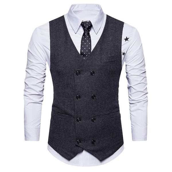men's vests vintage mature men suit vest smart cauasl slim fit gilet formal waistcoat wedding party business dress, Black;white
men's vests vintage mature men suit vest smart cauasl slim fit gilet formal waistcoat wedding party business dress, Black;white
