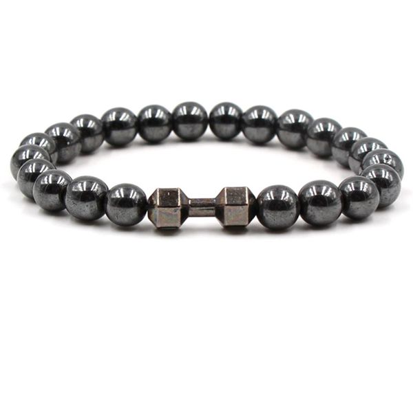 natural black volcanic lava stone dumbbell bracelet black matte beads bracelets for women men fitness barbell jewelry
natural black volcanic lava stone dumbbell bracelet black matte beads bracelets for women men fitness barbell jewelry