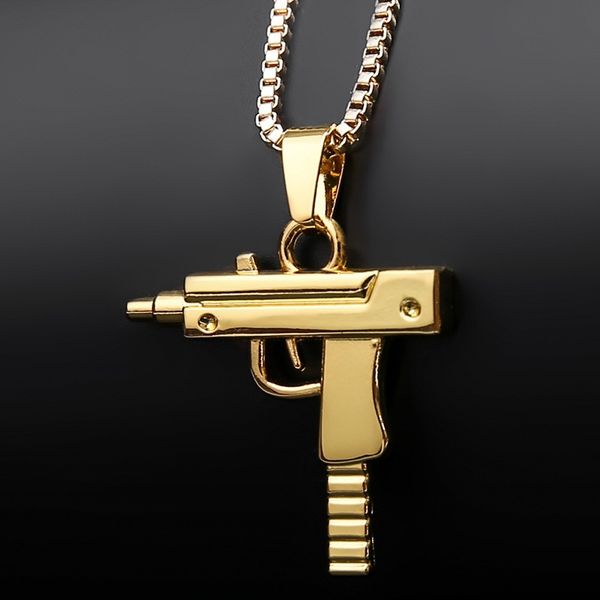 tc-9 60cm 17g uzi submachine gun hip hop style neutral zinc alloy pendant necklace, Silver
tc-9 60cm 17g uzi submachine gun hip hop style neutral zinc alloy pendant necklace, Silver