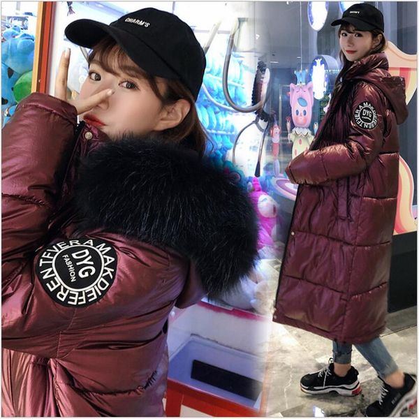 winter jacket women parkas 2019 new fashion thick cotton coats fur hooded women outerwear warm glossy jackets female z233, Black
winter jacket women parkas 2019 new fashion thick cotton coats fur hooded women outerwear warm glossy jackets female z233, Black