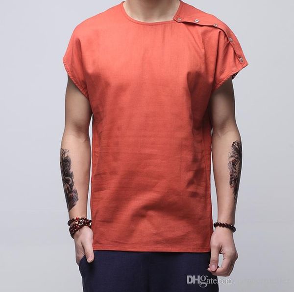 chinese style mens designer tshirts fashion vintage plus size linen crew neck loose thin tshirt mens designer tshirt, White;black
chinese style mens designer tshirts fashion vintage plus size linen crew neck loose thin tshirt mens designer tshirt, White;black