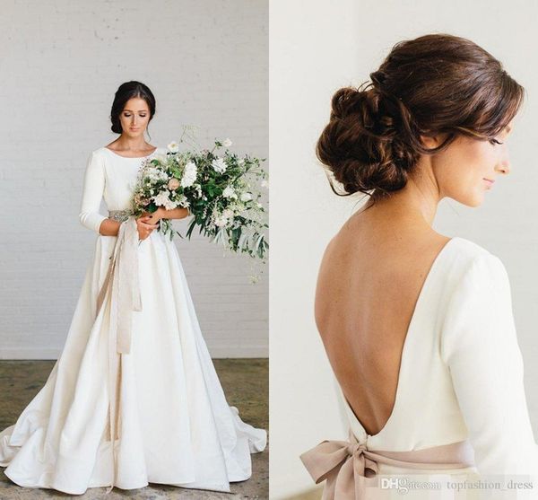 boho beach a line wedding dresses scoop neck backless dusty pink ribbon plus size beaded wedding dress bridal gowns vestido de novia robe, White
boho beach a line wedding dresses scoop neck backless dusty pink ribbon plus size beaded wedding dress bridal gowns vestido de novia robe, White