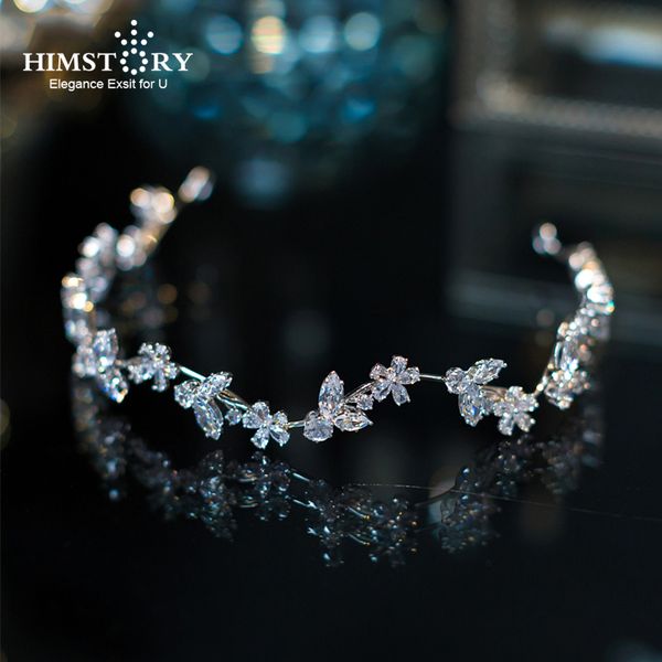 himstory micro paved all cubic zircon tiara hairband flower crown wedding hair accessories bride cz diadem headpiece, Golden;white
himstory micro paved all cubic zircon tiara hairband flower crown wedding hair accessories bride cz diadem headpiece, Golden;white