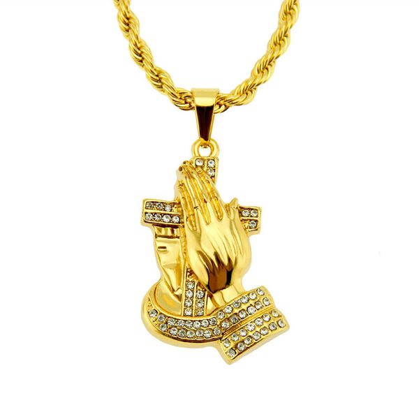 new rock hip hop jewelry men necklace buddha hands pendant mens hiphop gold plated chain necklaces, Silver
new rock hip hop jewelry men necklace buddha hands pendant mens hiphop gold plated chain necklaces, Silver