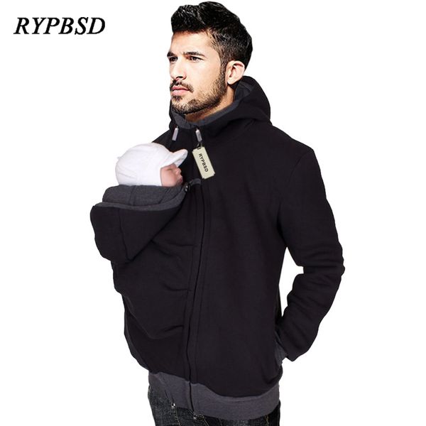 2019 dad men's baby carrier hoodies kangaroo jackets with zipper coat men winter warm sweatshirt baby wearing coat, Black
2019 dad men's baby carrier hoodies kangaroo jackets with zipper coat men winter warm sweatshirt baby wearing coat, Black