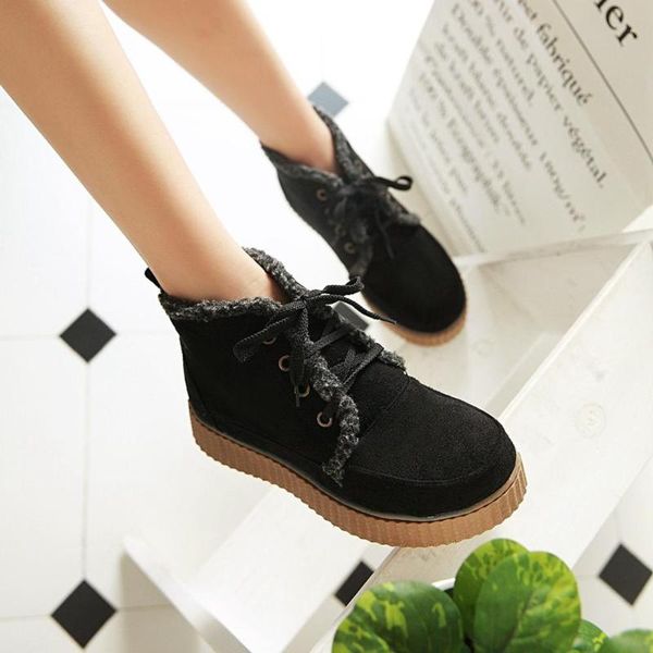 japanese cute retro flat bottom muffin with thick bottom and plush boots, snow boots, women's cotton shoes, women's shoes, Black
japanese cute retro flat bottom muffin with thick bottom and plush boots, snow boots, women's cotton shoes, women's shoes, Black