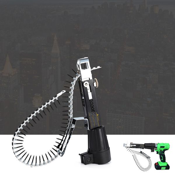 automatic chain nail gun adapter screw gun for electric drill woodworking tool cordless power drill attachment
automatic chain nail gun adapter screw gun for electric drill woodworking tool cordless power drill attachment