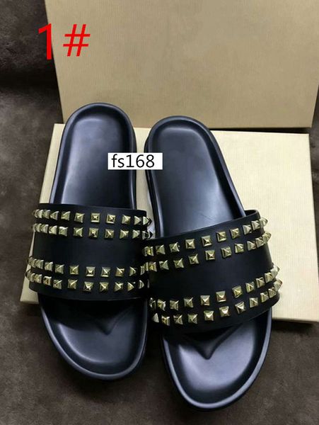 donna studded willow nail slippers designer willow nails soft bottom rubber slippers men rivet spikes flat slipperswith boxs, Black
donna studded willow nail slippers designer willow nails soft bottom rubber slippers men rivet spikes flat slipperswith boxs, Black