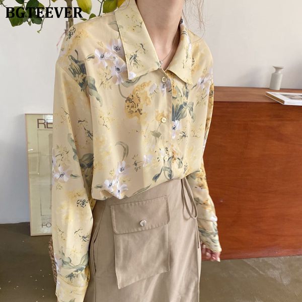 bgteever yellow chiffon blouses for women single-breasted loose floral print shirts female 2020 causal spring blouses femme, White
bgteever yellow chiffon blouses for women single-breasted loose floral print shirts female 2020 causal spring blouses femme, White