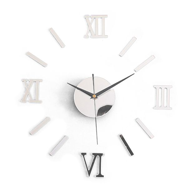 new-modern diy home decor large coffee cup stickers kitchen wall clocks silent clock stickers - silver 
new-modern diy home decor large coffee cup stickers kitchen wall clocks silent clock stickers - silver
