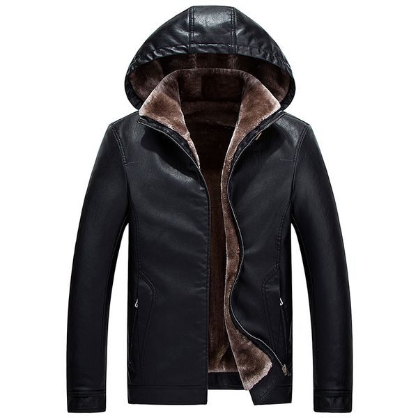2019 new brand leather jacket men winter warm pu hooded coats plus thick windproof biker motorcycle outerwear m-4xl dropshipping, Black
2019 new brand leather jacket men winter warm pu hooded coats plus thick windproof biker motorcycle outerwear m-4xl dropshipping, Black